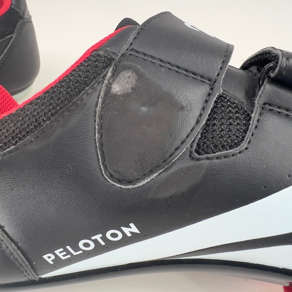 Peloton Cycling Shoes Men EU 45 US 11 Black Red Delta Cleats Ratchet PL-SH-B-45 main image 11
